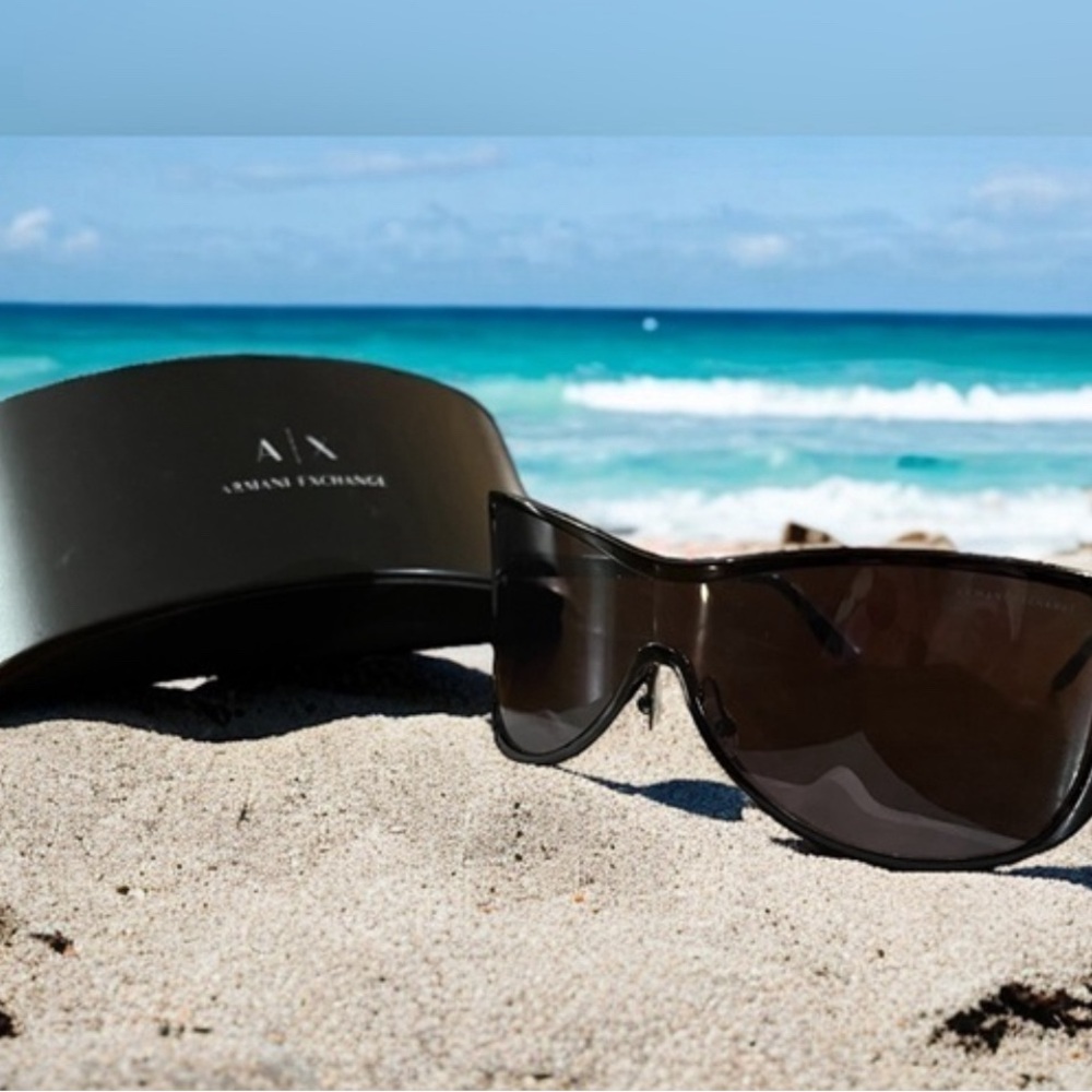 A|X Armani Exchange Wrap Style Sunglasses